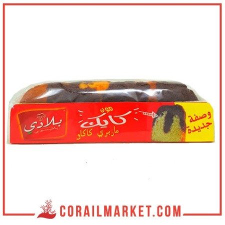كايك مزين بالكاكاو بلادي 450غ