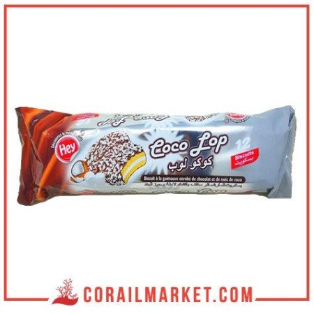 biscuit à la guimauve enrobé de cacao et noix de coco LOP HEY 260  g
