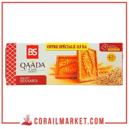 biscuit au sésames qaada 210 g