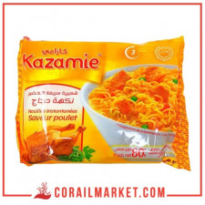nouilles instantanées gout poulet kazamie 80 g