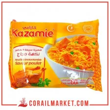 nouilles instantanées gout poulet kazamie 80 g