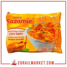 nouilles instantanées gout poulet kazamie 80 g