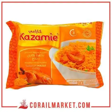 nouilles instantanées gout poulet et curry kazamie 80 g nouilles instantanées gout poulet et curry kazamie 80 g