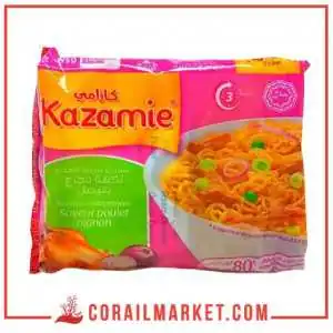 معكرونة سريعة التحضير بذوق الدجاج و البصل كازامي 80غ