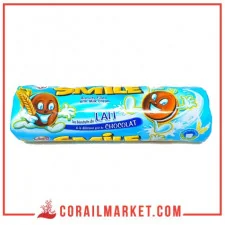 biscuit fourre crème de LAIT SMILE 190 g