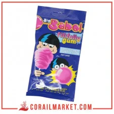 barbe à papa et chewing-gum goût fruité Big babol 11 g