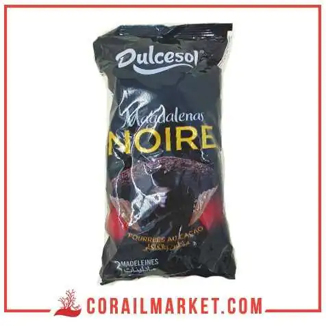 madeleine cacaoté fourré crème de chocolat dulcesol 75 g madeleine cacaoté fourré crème de chocolat dulcesol 75 g