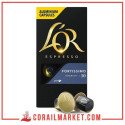 CAFÉ EN CAPSULE "FORTISSIMO 10" l'or  10  pièces