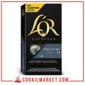 CAFÉ EN CAPSULE "FORTISSIMO 10" l'or  10  pièces