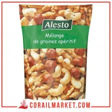mélange de fruits secs (noisette,noix de cajou,noix,amande) alesto 200 g