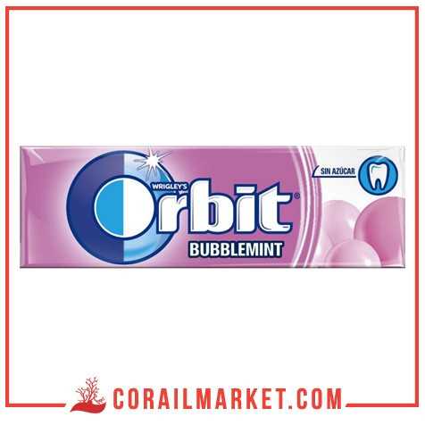 Orbit Chewing-gum Sans Sucre Goût Bubblemint 10 Dragées 14 G