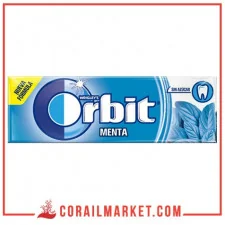 Chewing-gum sans Sucre goût menthe orbit 10 dragée 14 g