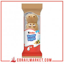 Biscuit fourré au chocolat blanc kinder happy hippo 20.7 g