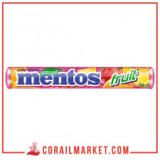 Bonbons tendres goût fruit mentos 38 g