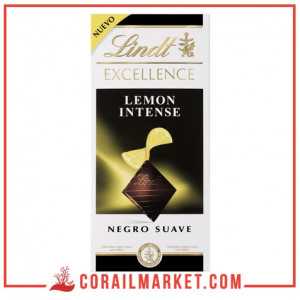 Chocolat noir goût citron intense lindt excellence 150 g