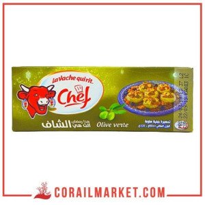جبن بطعم الزيتون الأخضر شاف البقرة الضاحكة 4  قطع  320غ
