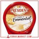 Président Crème De Fromage D'emmental 125 G