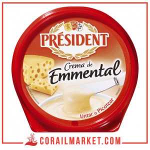 Crème de fromage d'emmental président 125 g