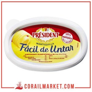 Beurre tendre doux président 250 g
