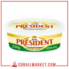 Beurre tendre demi sel président 250 g