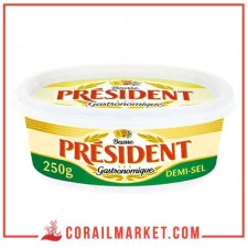Beurre tendre demi sel président 250 g