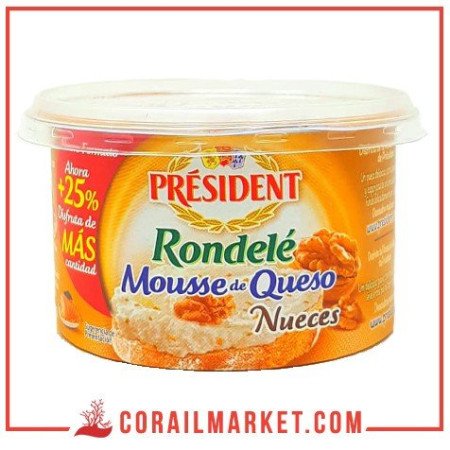 Fromage aux noix rondelé président 125 g