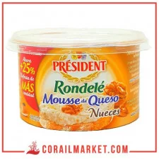 Fromage aux noix rondelé président 125 g