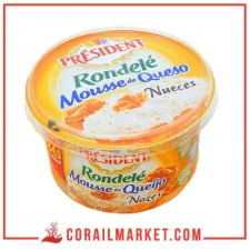 Fromage aux noix rondelé président 125 g
