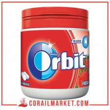 chewing-gum goût fraise orbit 60 dragée