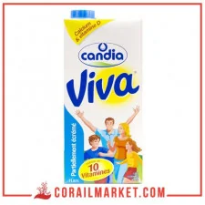 حليب منزوع الزبدة جزئيا كانديا فيفا 1ل