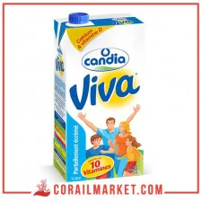 حليب منزوع الزبدة جزئيا كانديا فيفا 1ل