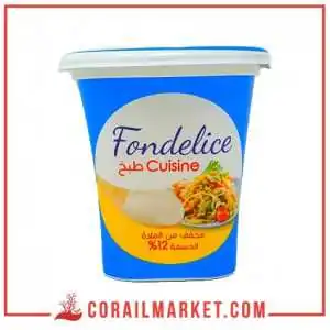 كريمة طبخ سائلة(12%مخففة من المواد الدسمة) فوندليس 340 غ