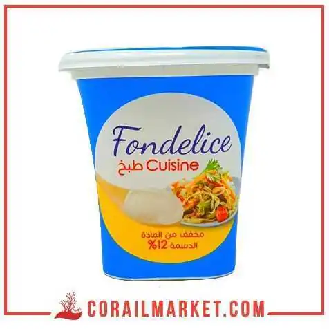 Crème Cuisine( Allégé 12% matière grasse) fondelice 340 G Crème Cuisine( Allégé 12% matière grasse) fondelice 340 G