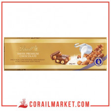 Chocolat au lait aux noisettes entiers lindt 300 g