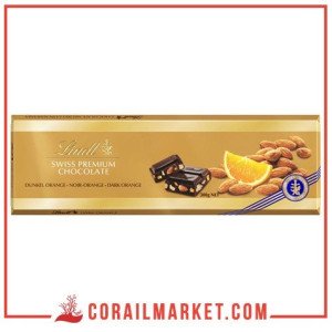 Chocolat noir aux et orange lindt 300 g