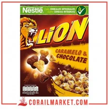Céréales aux caramel et chocolat lion Nestlé 400 g