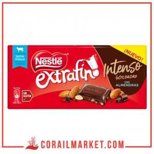 Chocolat noir 40% aux amandes extrafino Nestlé 123 g