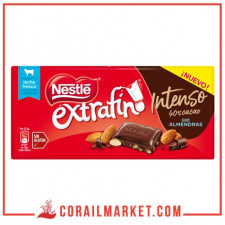 Chocolat noir 40% aux amandes extrafino Nestlé 123 g