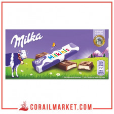 Chocolat fourré crème de lait milkinis milka 87,5 g