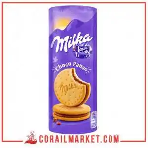 Biscuit fourré au chocolat choco pause Milka 260 g