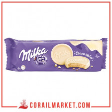 Gaufrette enrobé chocolat blanc choco wafer milka 180 g