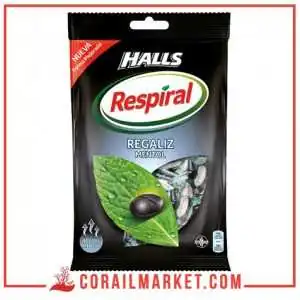 Bonbon réglisse menthe respiral halls 150 g