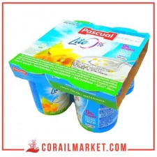 Yaourt 0% de matière grasse au macédoine de fruit pascual 4×125 g