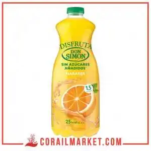 Jus d'orange sans Sucre ajouté don Simon 1,5 L