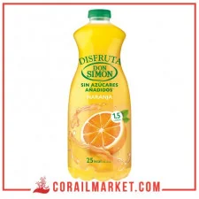 Jus d'orange sans Sucre ajouté don Simon 1,5 L