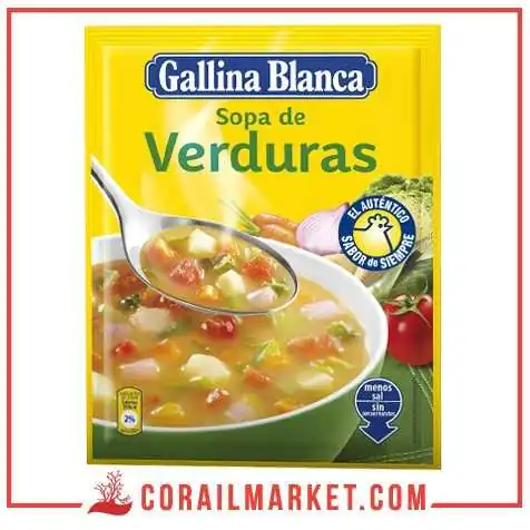Soupe de légumes instantané Gallina blanca 51 g Soupe de légumes instantané Gallina blanca 51 g