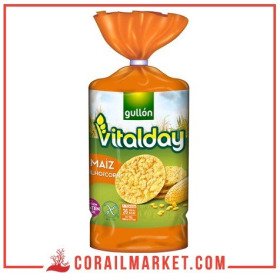 Galettes de maïs sans gluten vitalday gullon 130 g