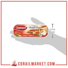 filet e maquereaux tomate et basilic saupiquet 169 g