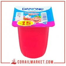 ياغورت بالحليب والفراولة دانون 100غ