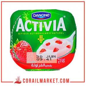 Yaourt aux morceaux de fraise activia Danone 100 g